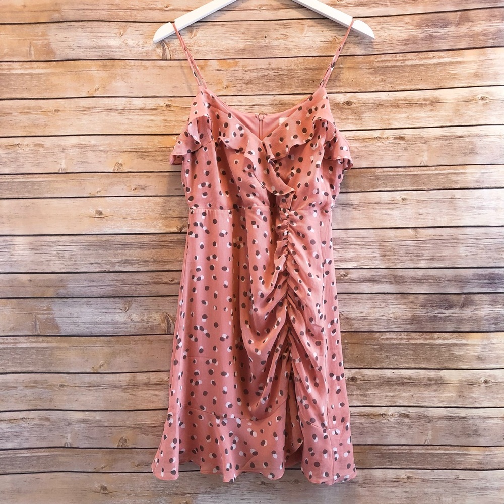 All In Favor Callie Ruffle Minidress Size Medium NWT